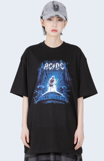 Ac/dc ball breaker printing t-shirts